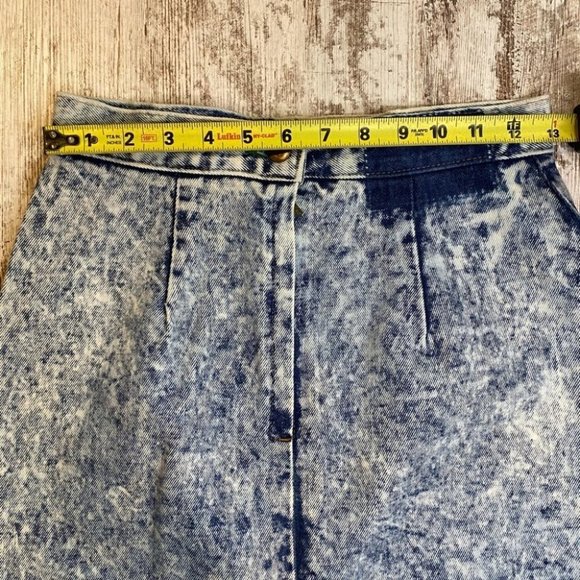 Vtg Gene Montesano for Bongo Stone Washed Skirt - Picture 4 of 6